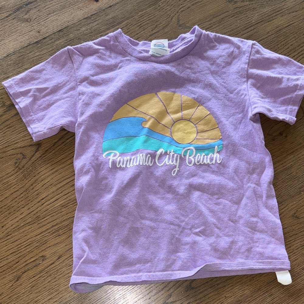 Kids Purple Panama City Beach Tee